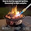 GasBRUH Weed Torch Propane Burner,34" Long arm Weed Torch Include a Weeding Rake,Fire Starter,Charcoal Starter,Blow Torch with Flame Control and Igniter for Roof,Wood,Ice,Snow (Tank not included)