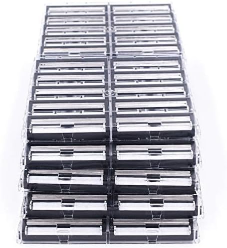 ** 200 Count ** Taconic Shave Twin Blade Razor Refill Cartridges with Lubricating Strip - Compatible with Gillette Trac 2, Gillette Atra, Vector and Contour razor handles -Made in The USA