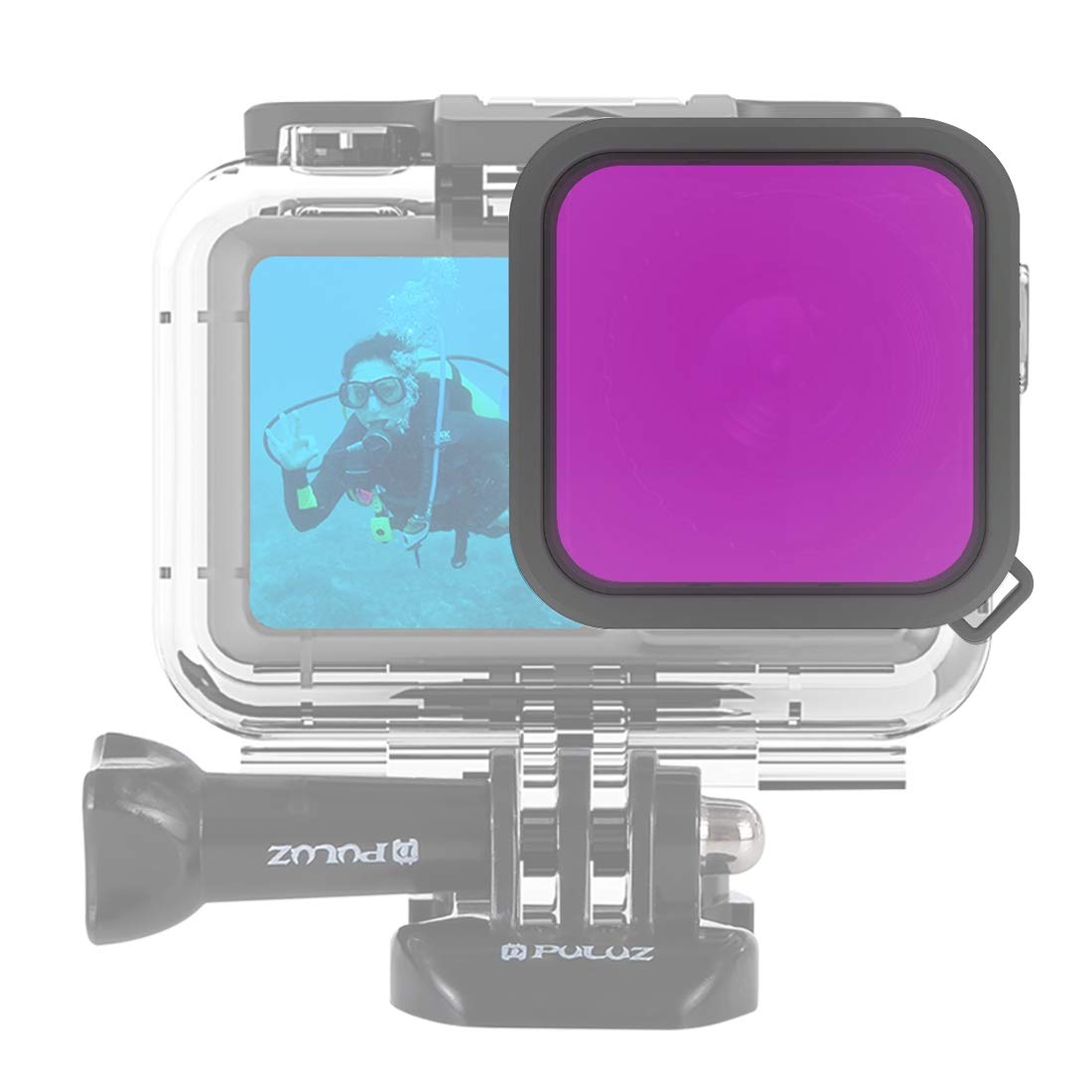 Amazon | PULUZ レンズフィルターDJI Osmo Action用ハウジング