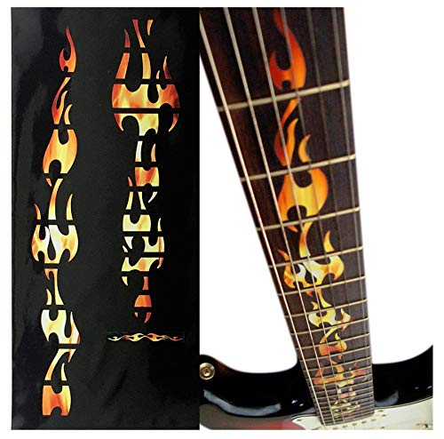 guitar flame decals