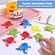 Ipetboom Frösche Hüpfen Spiel: 12-Teiliges Spielzeug Mit 1 Eimer 1 Satz Lustige Lernspielzeuge Partygeschenke Plastikspielzeug Hüpffrosch-Partyspiel Frosch-Schiebespielzeug Gemischte Farben