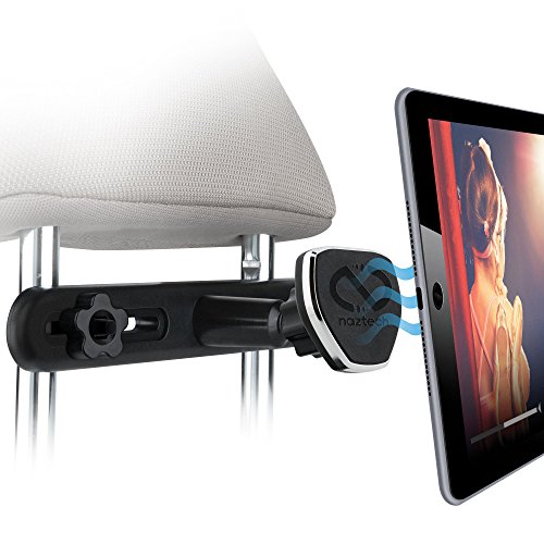 Naztech MagBuddy Headrest Mobile/Cellular Device Mount. Perfect Backseat Entertainment, Insta-Lock Technology, Fully Adjustable