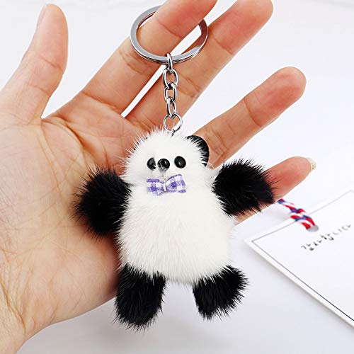 Preisvergleich Produktbild Pelz Schlüsselanhänger New Pompom Animal Plüsch Schlüsselbund Tasche Charm Accessoires Nerz Haar Mode Telefon