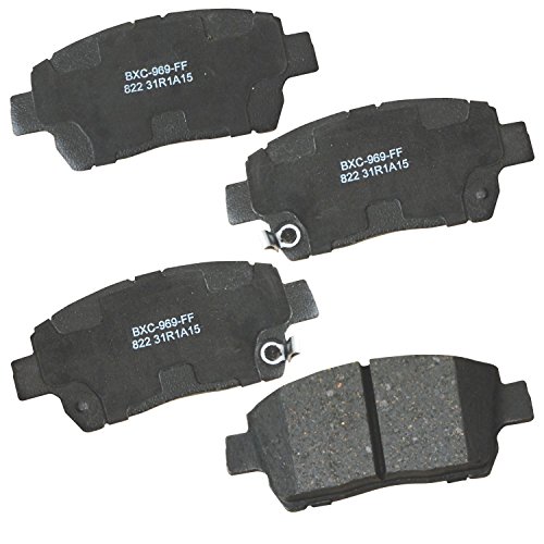 Premium  Ceramic Front Brake Pads for FAW F4 2008, F5 2009-2008, Scion iQ 2012, Toyota Celica 2000, Echo 2002-2001, MR2 Spyder 2001-2000, Prius 2002-2001 - BENDIX SBC822