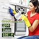 Dampfreiniger,Dampfmopp mit abnehmbarem Handdampfreiniger, 350 ml 1050 W Bodendampfer für zu Hause mit 16 Zubehörsätzen, Mehrzweckdampfer zum Reinigen von Boden, Fliesen, Fenstern, Couch, Fugenmörtel