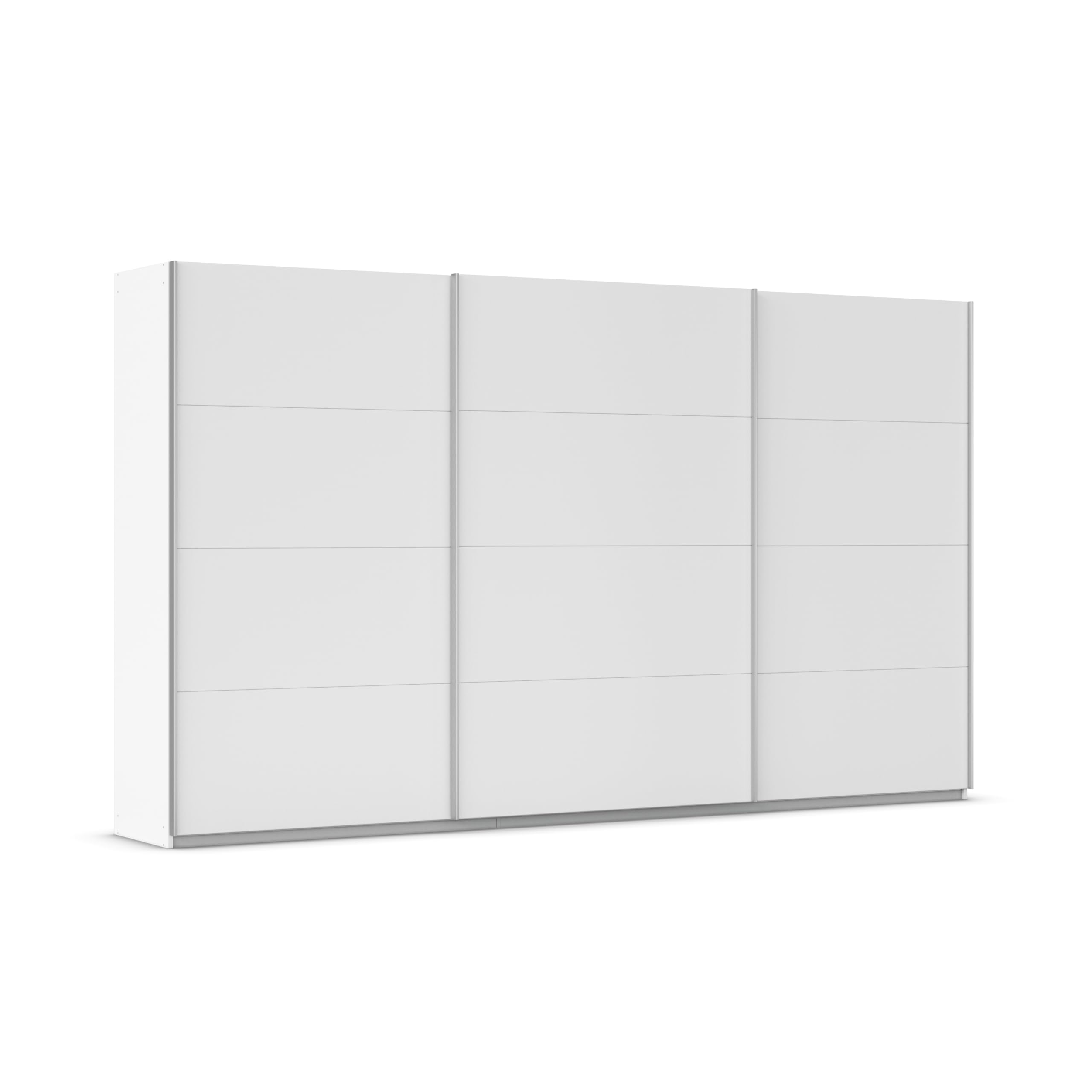 Rauch Möbel KULMBACH, Schwebetürenschrank, Farbe Weiß, Breite 360 cm | Kleiderschrank mit Schwebetüren, Schiebetüren, 3-türig, Zubehör Basic, für Schlafzimmer, Jugendzimmer, Garderobe, Flur