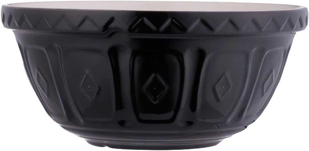Mason Cash Color Mix Collection S12 (4.25 Qt) Mixing Bowl | Black