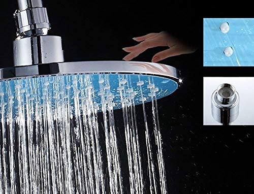 Robinet de douche en laiton avec douchette à main et cascade murale - 7