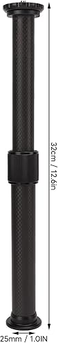 Miniatura 6 de KIMISS - Tubo de extensión de trípode de carbono, poste de extensión de trípode de 2 secciones de fibra de carbono, tubo de extensión de trípode de