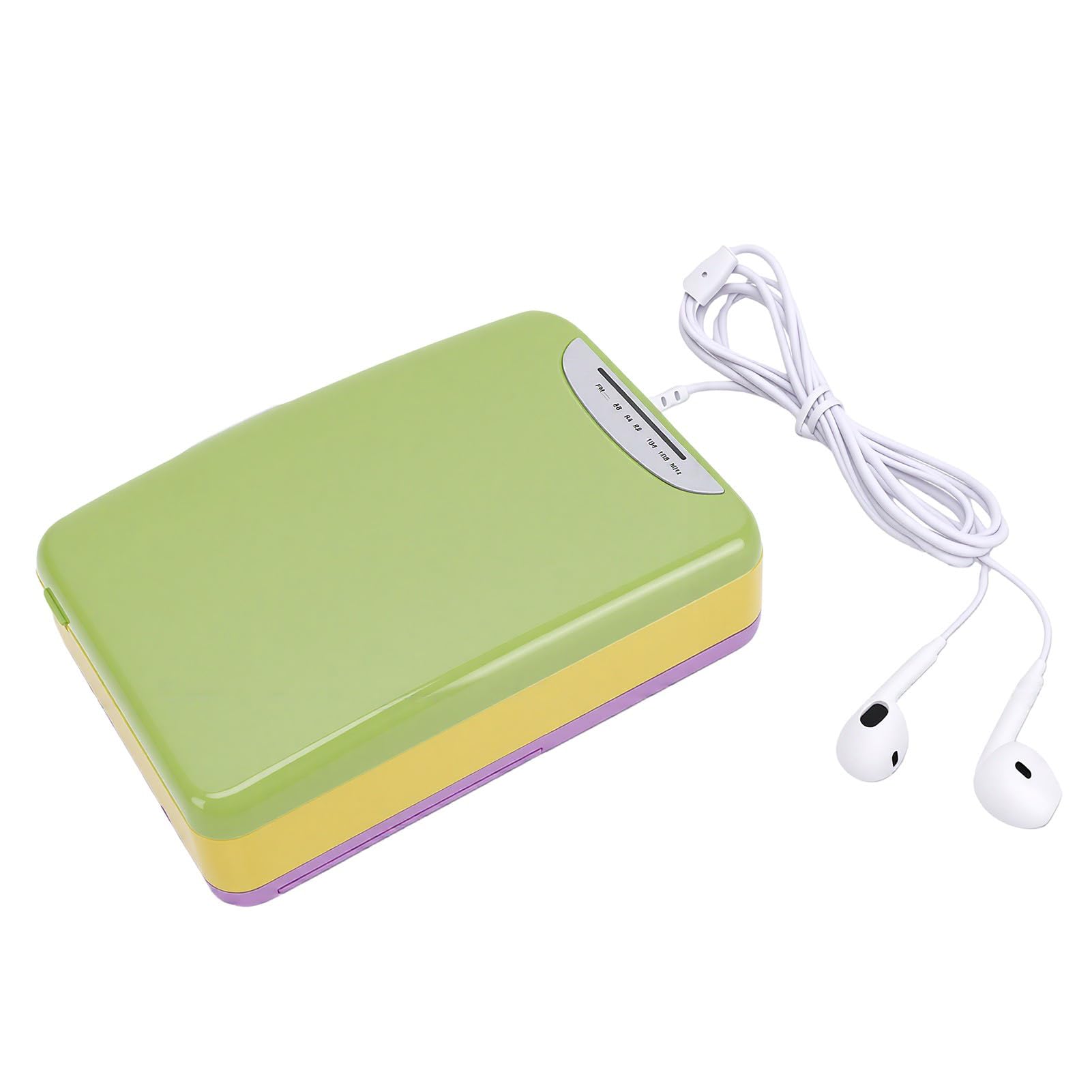 Karlak Lettore di Cassette retrò Lettore Musicale Portatile con Trasmissione FM e Registratore per gli Amanti della Musica Design Compatto USB e Alimentato a Batteria (Verde)