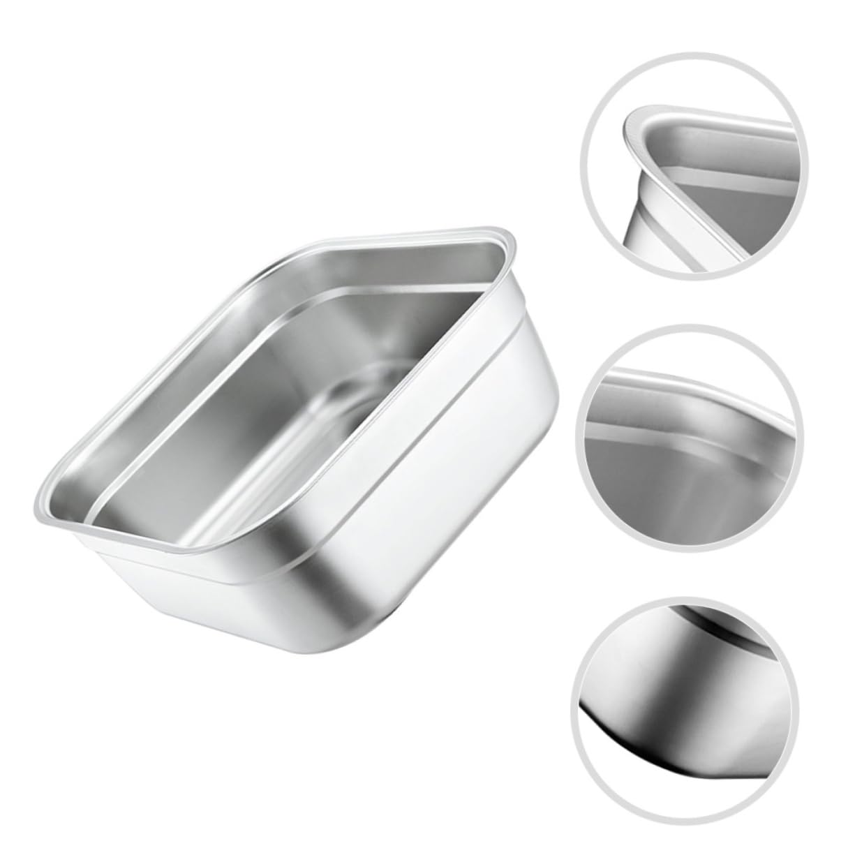 BMOT 5 Pièces Set Bol Mélangeur De Saladiers En Acier Inoxydable Saladier Rond Saladier