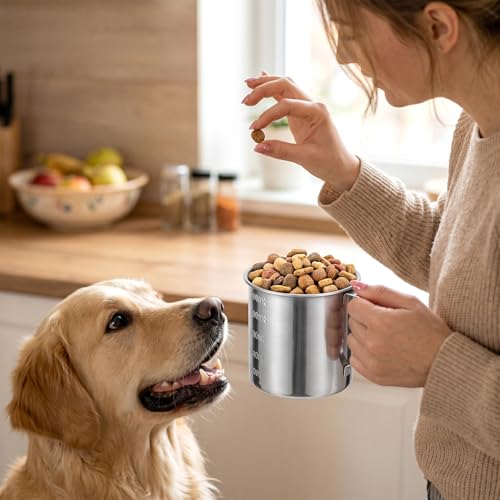 Cuchara medidora 1 taza acero inoxidable miniatura 7