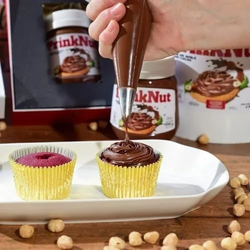Creme de Avelã com Cacau PrinkNut 1kg - Delicioso e Cremoso, Chocolate Perfeito para Pães, Bolos e Sobremesas. Sem Glúten, Com Avelãs Selecionadas e Cacau de Qualidade, Semelhante a Nutella Com Extrema Qualidade