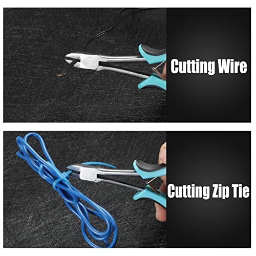 Image of Long Reach Side Cutters Mini Diagonal Cutting Pliers 6 Inches Wire Cutting Pliers Diagonal Cutter Nipper Repair Pliers for Jewelry Making Crafting