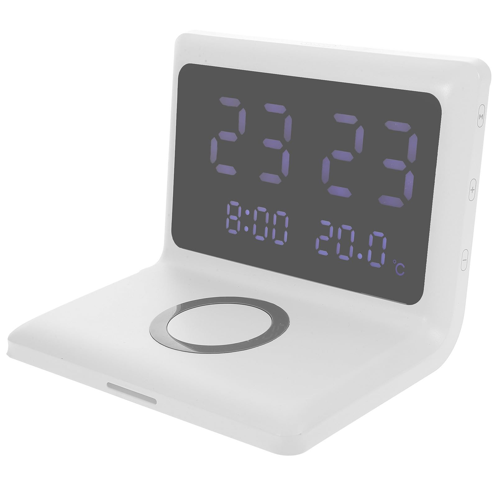 Cargador Inalámbrico Rápido para Teléfono Despertador, Type-c