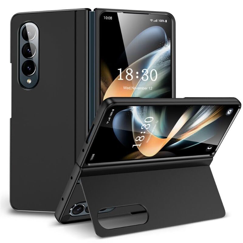 Coque Samsung Galaxy Z Fold5 noir étui antichoc rigide rabat