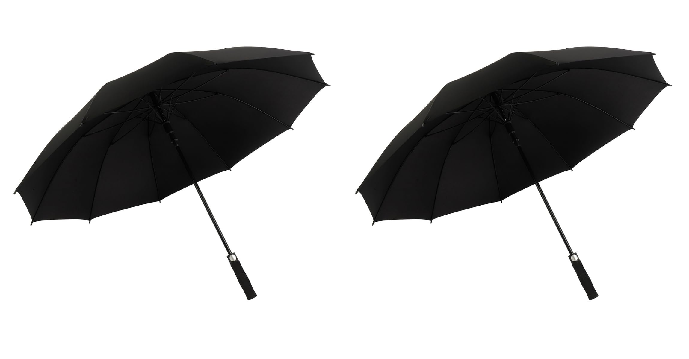 A2ZWORLD Ombrello Lungo Uomo, Ombrello Golf Antivento, Ombrello Pioggia Grande, 10 Stecche Rinforzate, Robusto e Resistente, Diametro Apertura 123cm Per 2 Persone