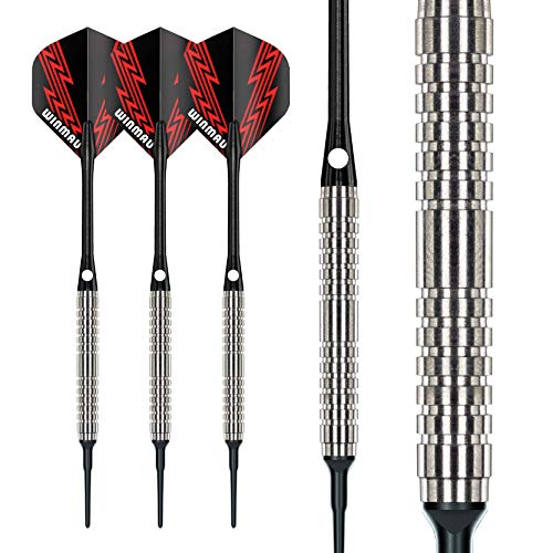 RED DRAGON Tektite 4: 18g - Softip Dardos de Tungsteno Profesional con Punta de Plastico, Plumas y Eje de Dardos