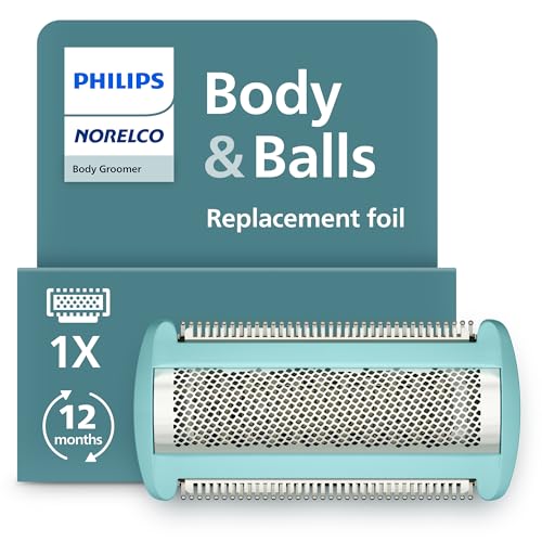 Philips Norelco Body Groomer Replacement Shaving Foil Head 100% Showerproof & Waterproof Hypoallergenic Shaver Foil compatible with Philips BG5000/BG7000/BG9000 series Body Groomers BG2010/40