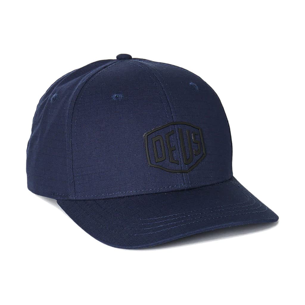 Deus Ex Machina Brimson Trucker Cap with Blue Visor, Marine