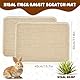 Trendecor 2 Stück Sisal Kratzmatte für Kaninchen, 30×40cm Hanfmatten für Nager Haustierkäfig Bettwäsche Natürliches Kaninchen Krallen Zahnpflege für Kauen Schlafen und Nisten