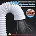 LVCHEN Dental Polishing Dust Collector, 60W Vacuum Dust Suction with Fan and LED Dual Function Telescopic Tube Retractable Elbow Design for Dental Lab