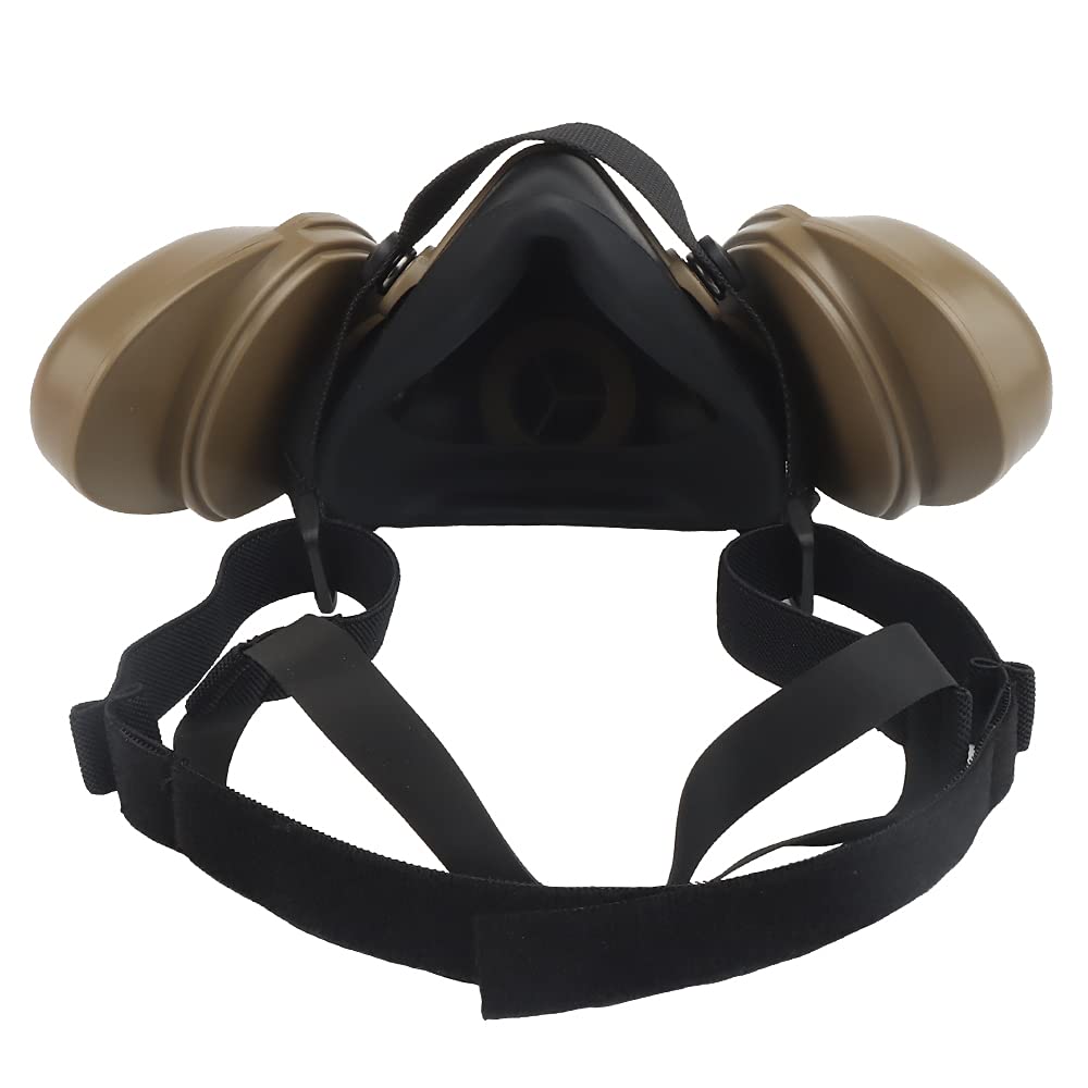 ACEXIER Masque respiratoire Tactique de Protection Fast Demi-Visage Masque à gaz pour Militaire, Paintball, Airsoft, Chasse, CS Fourmis, modélisation