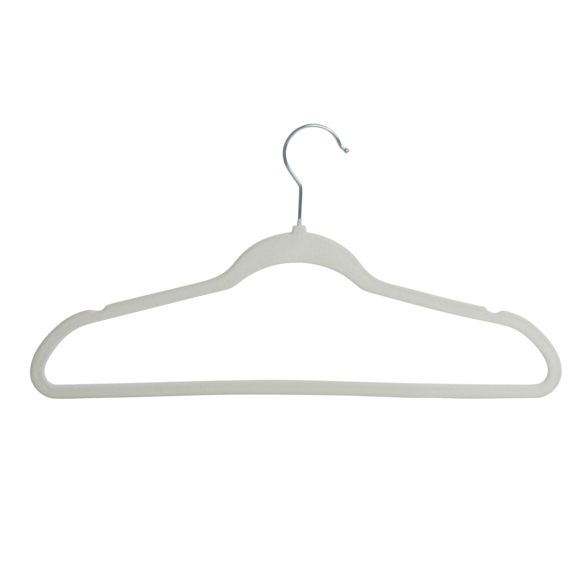 Honey-Can-Do HNG-09737 - Confezione da 35 grucce antiscivolo in velluto, colore: Bianco