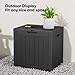 NEWBULIG 31 Gallon Deck Box, Weatherproof Resin Lockable Outdoor Storage for Secure Package Deliveries and Indoor Storage in Garden or Patio, Backyard