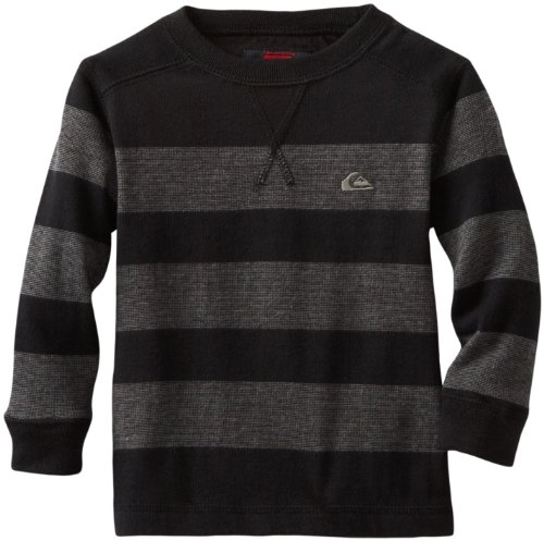 Quiksilver Baby Boys' Snit Stripe Sweater, Black, 18 Months