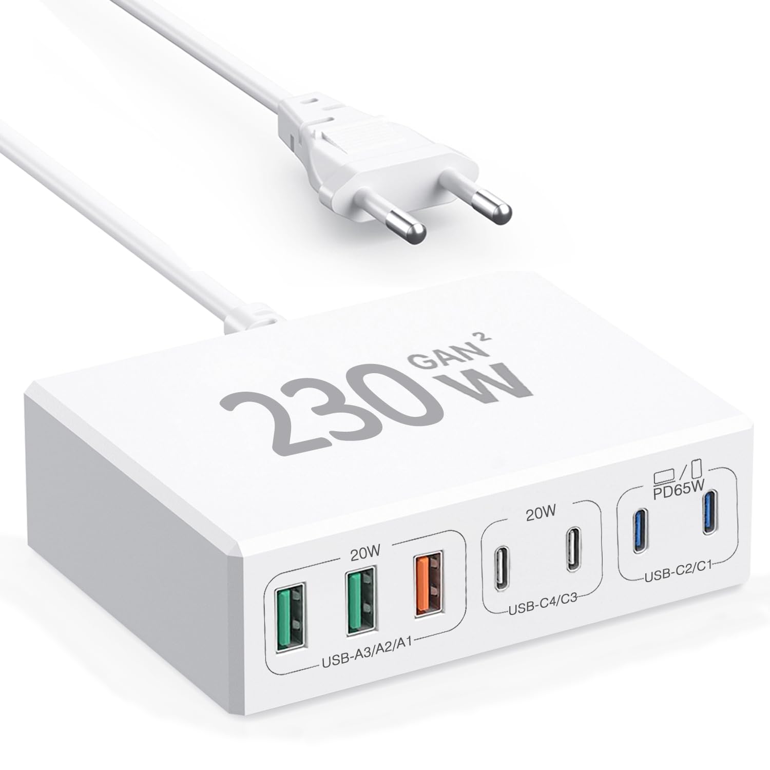 USB Ladegerät Mehrfach50W für iPhone, Samsung