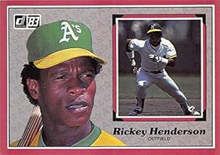 Rickey Henderson trading card (Oakland Athletics) 1983 Donruss All Stars #22 size 3x5