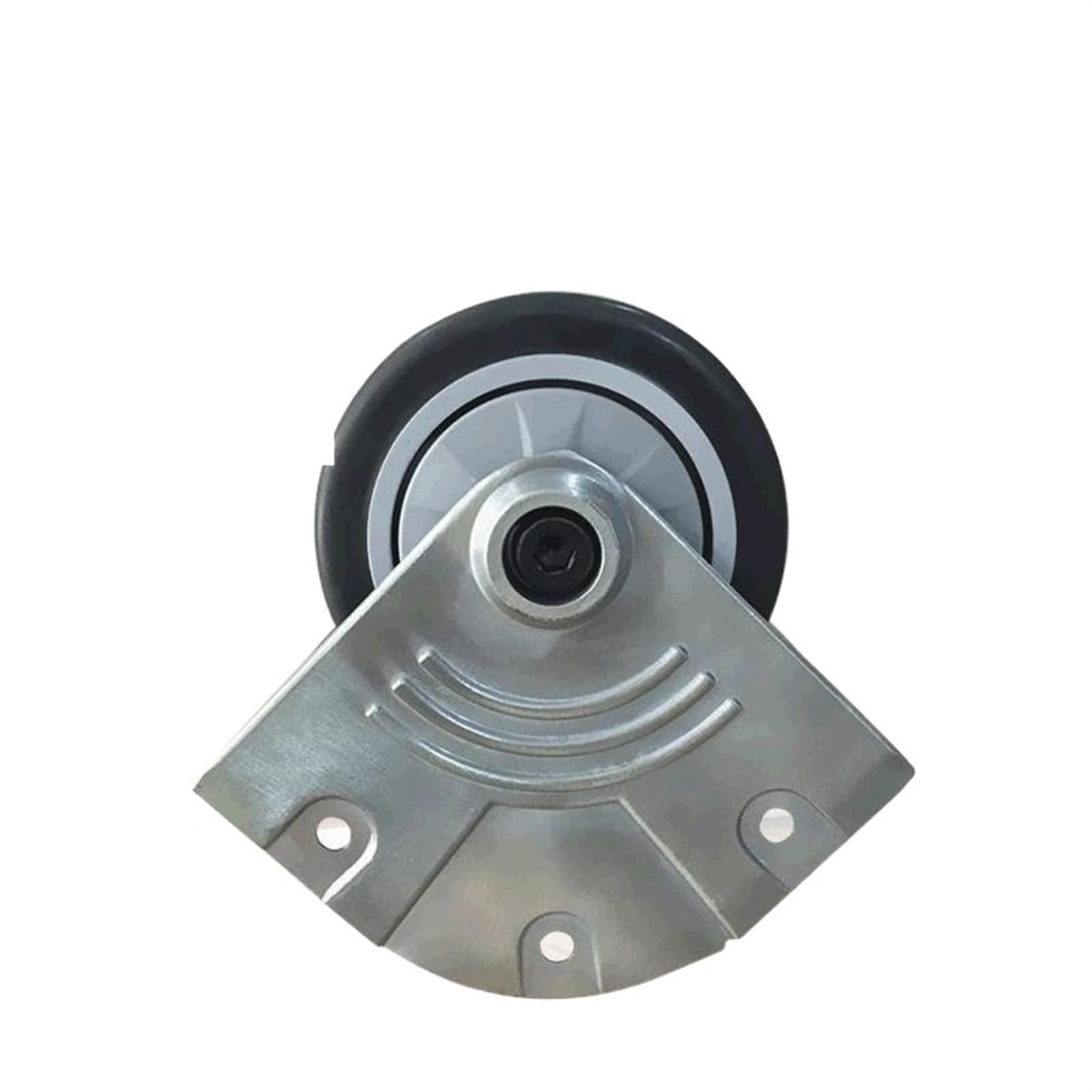 Support en alliage d'aluminium robuste AVIMYA et sa roue d'angle en caoutchouc muet