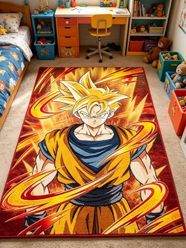 Dragon Ball Kawaii Rug Anime Carpet Cute Rugs for Bedroom Aesthetic Soft Carpet Decorative Rug for Indoor Outdoor 62 * 39in (Dragon Ball)