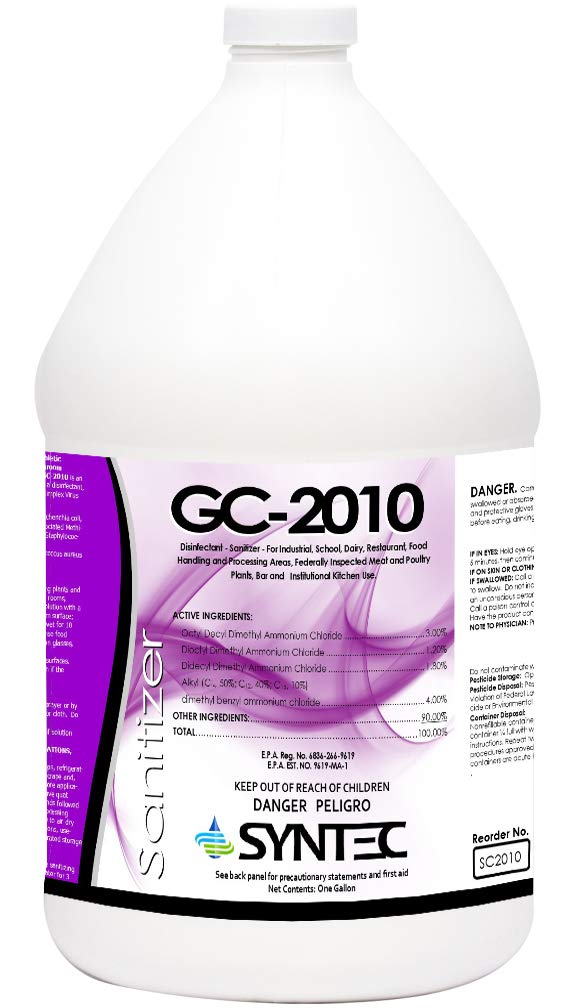 Concentrated Surface Disinfectant for Food & Medical Facilities - GC-2010-1 Gallon Jug - LIST N