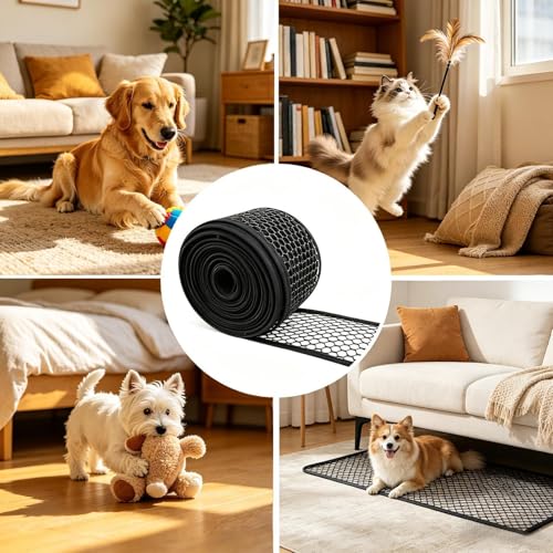 家具の下のブロッカー、ソファベッドキャビネット用のカット可能なギャップバリアアンダー カウチ ブロッカーは、おもちゃやペットのボールを遮断する柔軟なバ [5]