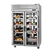 Turbo Air PRO-50R-GS-PT-N Pro Series Two Section Pass-Thru Refrigerator with Four Doors, Glass Front Doors/Solid Back Doors