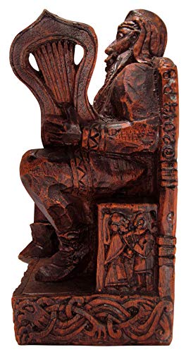 Dryad Design Seated Bragi Statue Norse God Of Bards And Poetry #TOP3