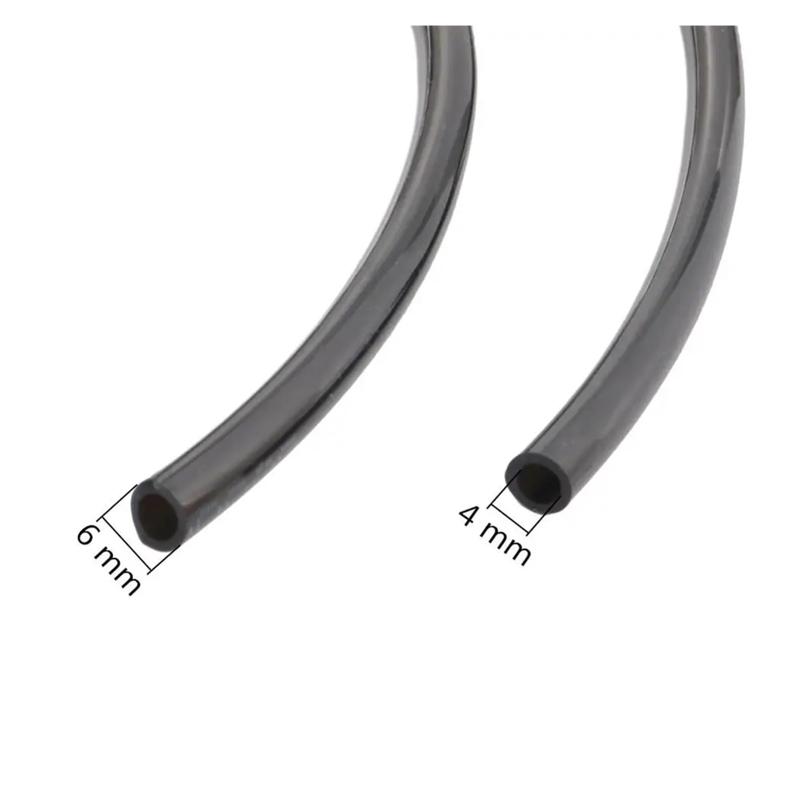 Générique Fournitures de Jardin 10 m Noir 4/6 mm Tuyau en PU Système d'atomisation de Jardin Tuyau d'arrosage Agriculture horticole Irrigation Aquarium Système CO2 Tube Tuyau d'arrosage
