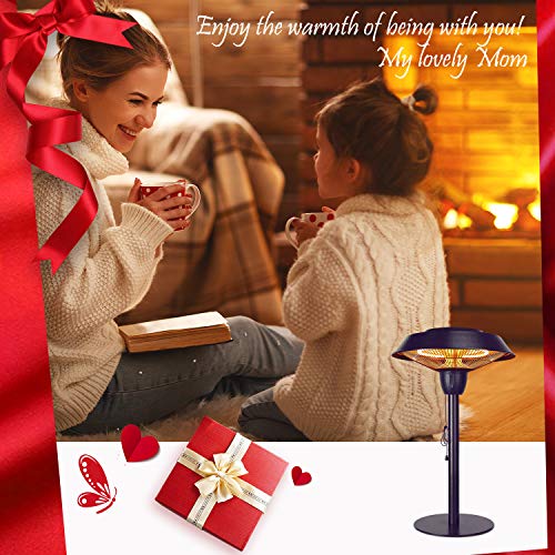 Star Patio Outdoor Freestanding Electric Patio Heater, Tabletop heater, Infrared Heater, Hammered Bronze Finished, Portable Heater suitable as a Balcony Heater, 1566-CT