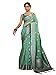Satrani Women'S Tabby Silk Tassel & Banarasi Jacquard Saree With Unstitched Blouse Piece(2786S102N_Turquoise Green)