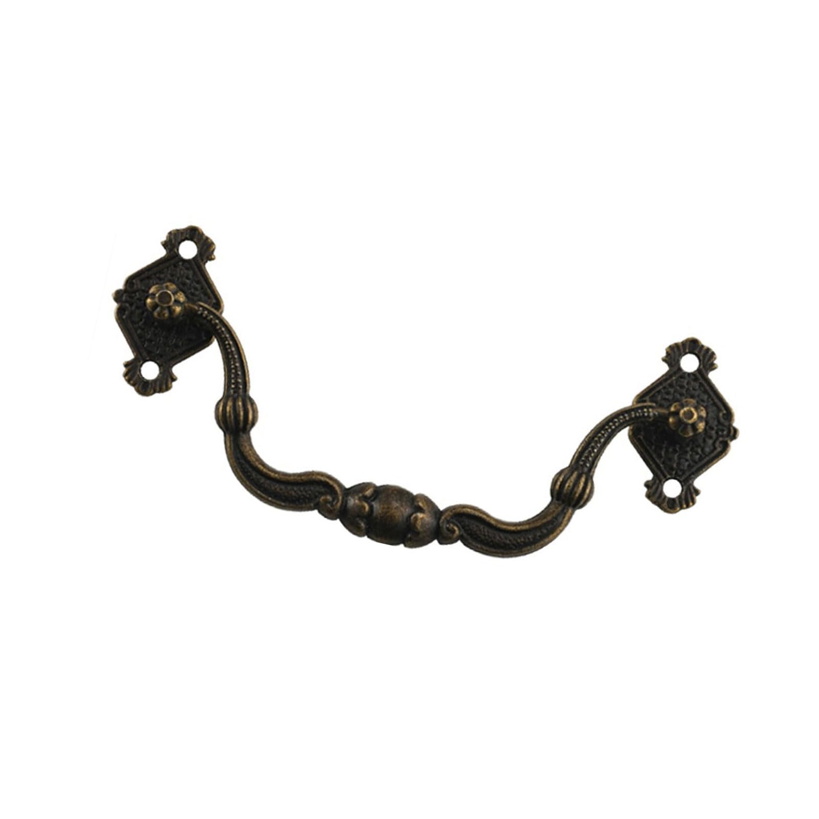 Msioytog Large Bronze Zincs Alloy Cabinet Drawer Rings Handle Vintage Furniture Decorative Handle Cupboard Pulls Furniture Decoration Kitchen Cupboard Door Knobs Hardware