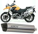  arrow 71689ak+71388mi, silencieux avec raccord, système semi-complet approuve open maxi race-tech aluminium, embout en carbon, compatible avec moto bmw r1200 r-1200 gs adventure 2009 mototopgun