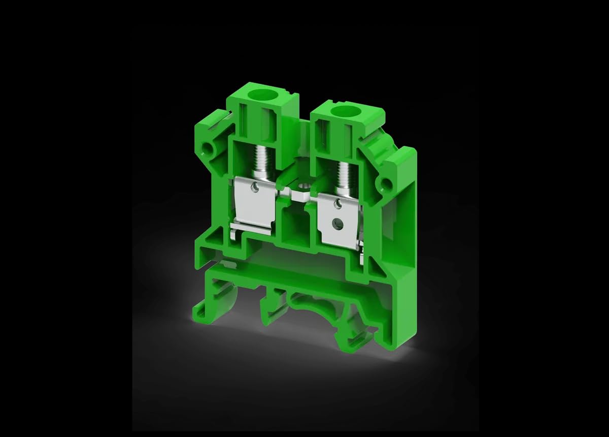Connectwell CTS10UGN Feed Through Screw Clamp Terminal Block | DIN