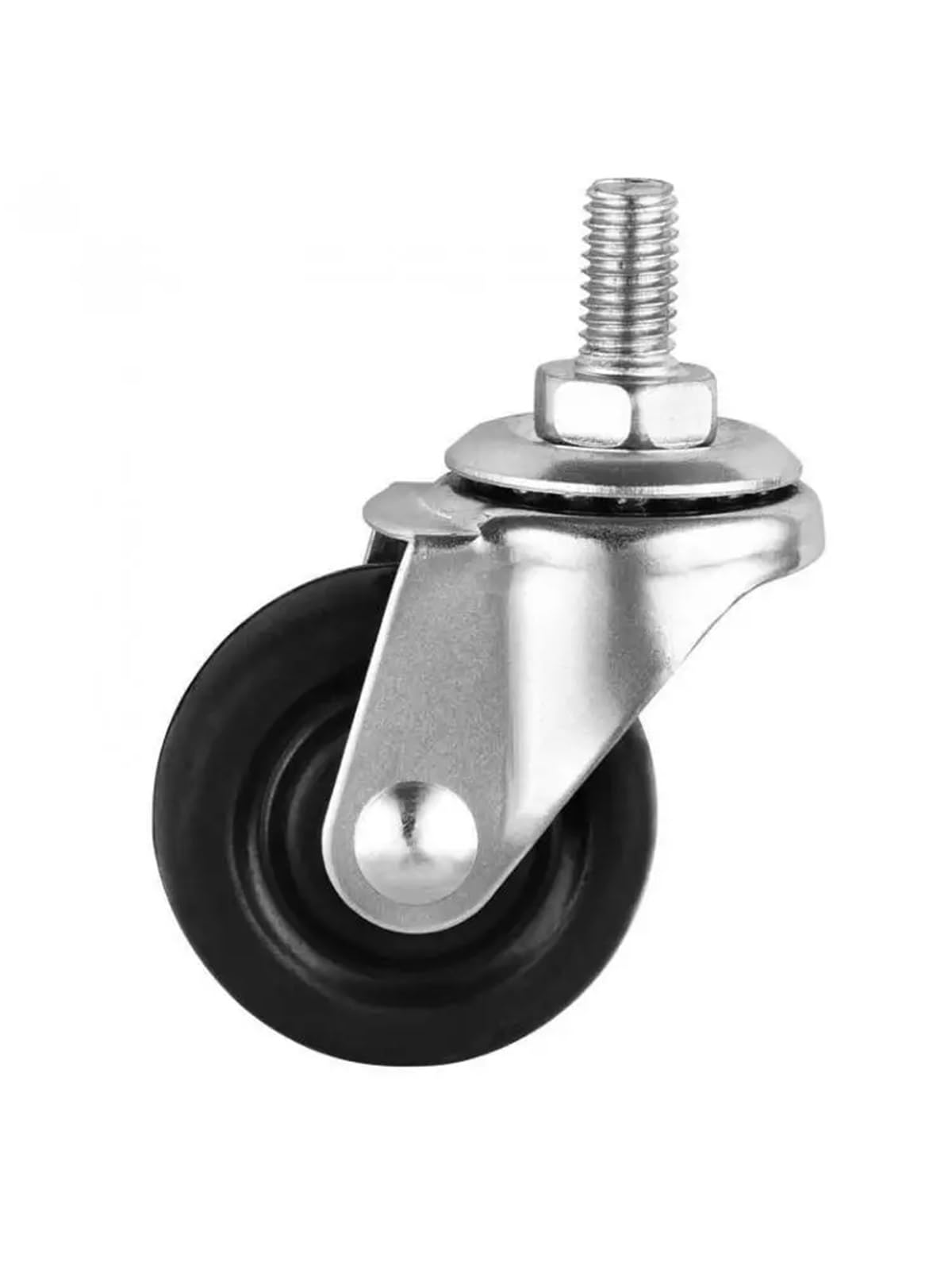 4 Pcs/Lot Caster 1.5 Inch Screw Rod Rubber Universal Wheel M8 Tooth Shelf Mute Beauty Tool