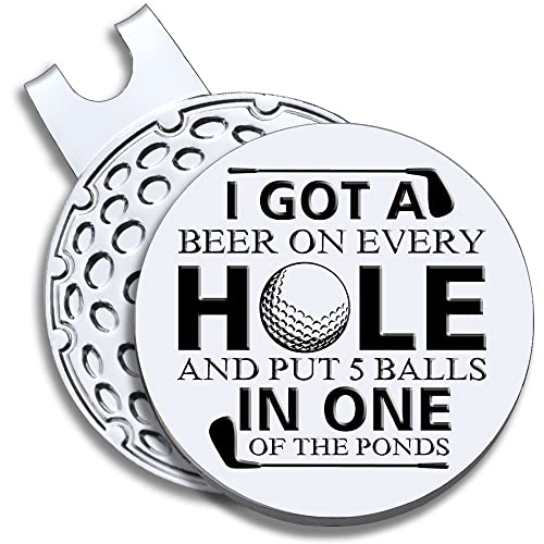 Geygie Funny Golf Ball Marker With Magnetic Hat Clip, Funny Golf Accessories Gifts For Men Women, Golf Gifts For Men Woman, Birthday Gifts For Golf Fan, Golf Novelty Gift (Ghc014) #TOP9