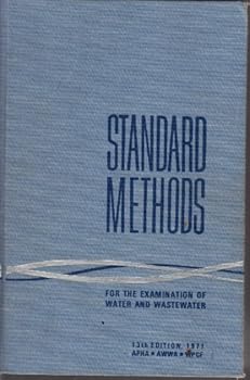 Hardcover Standard Methods For The Examination Of Water And Wastewater, 13th Edition [German] Book