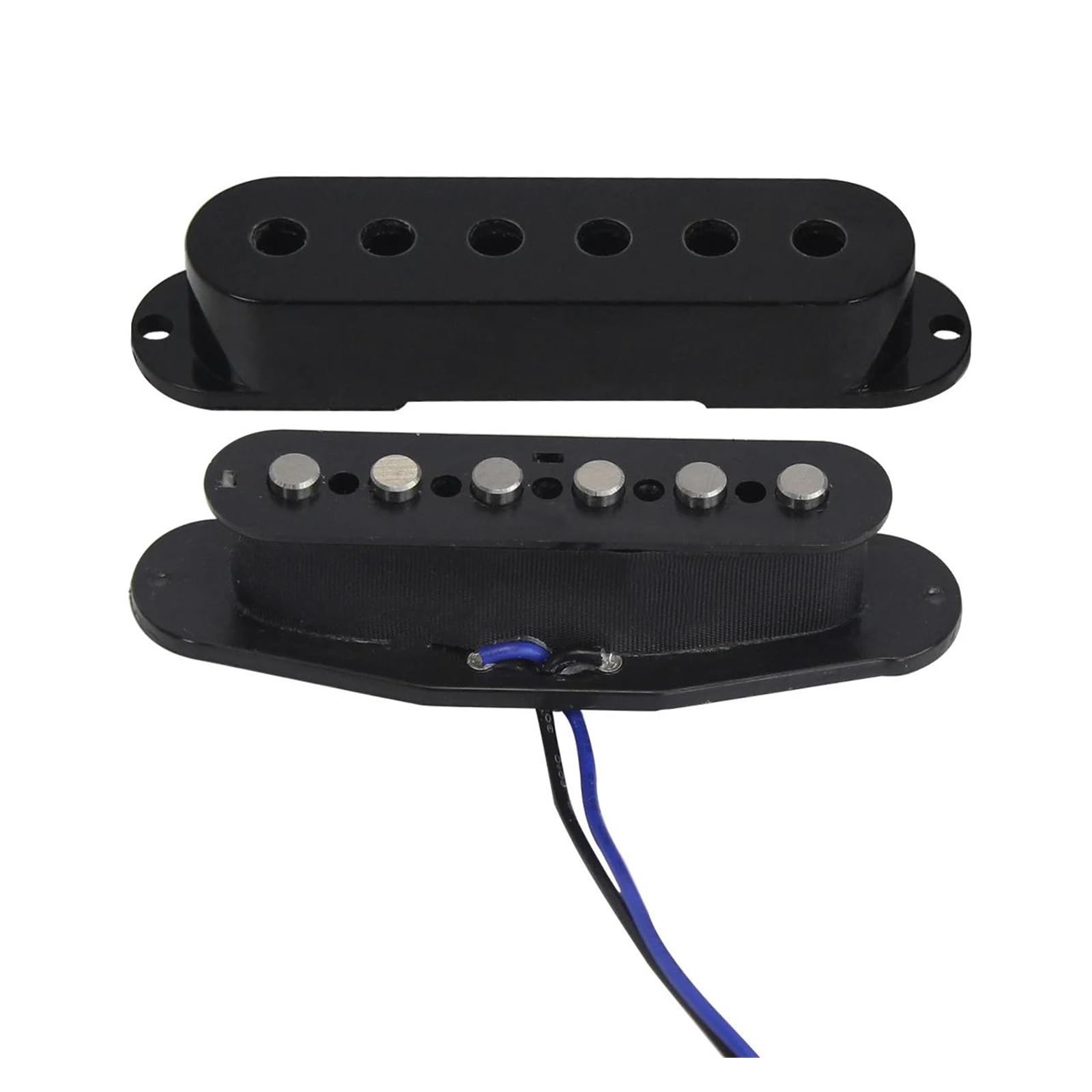 Das 3 Teilige Alnico 5 SSH Tonabnehmerset Für E Gitarre Enthält Dual Rail Single/Humbucker Spulen In Schwarz