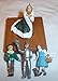 Hallmark 1997 Wizard of Oz King of the Forest (Set of 4) Miniature Ornaments