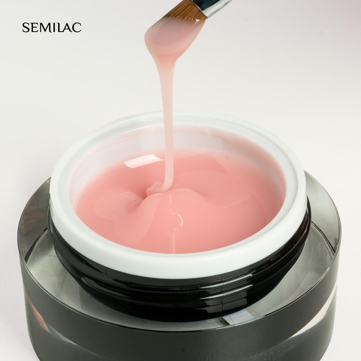 Semilac Żel Budujący Do Paznokci Builder Gel Cover Pink Milk 15g